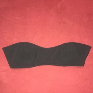 Dolce & Gabbana black strapless bikini top SMALL